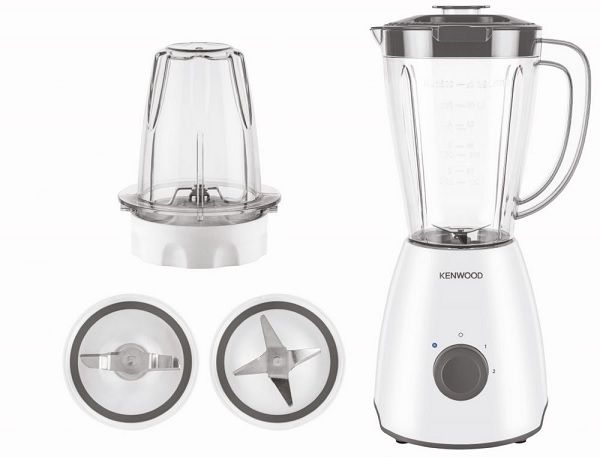 Compare Kenwood Blender 400 Watts, 1.5L Plastic Jar with 2 Grinding mill, BLP10.C0WH, White at KSA Price