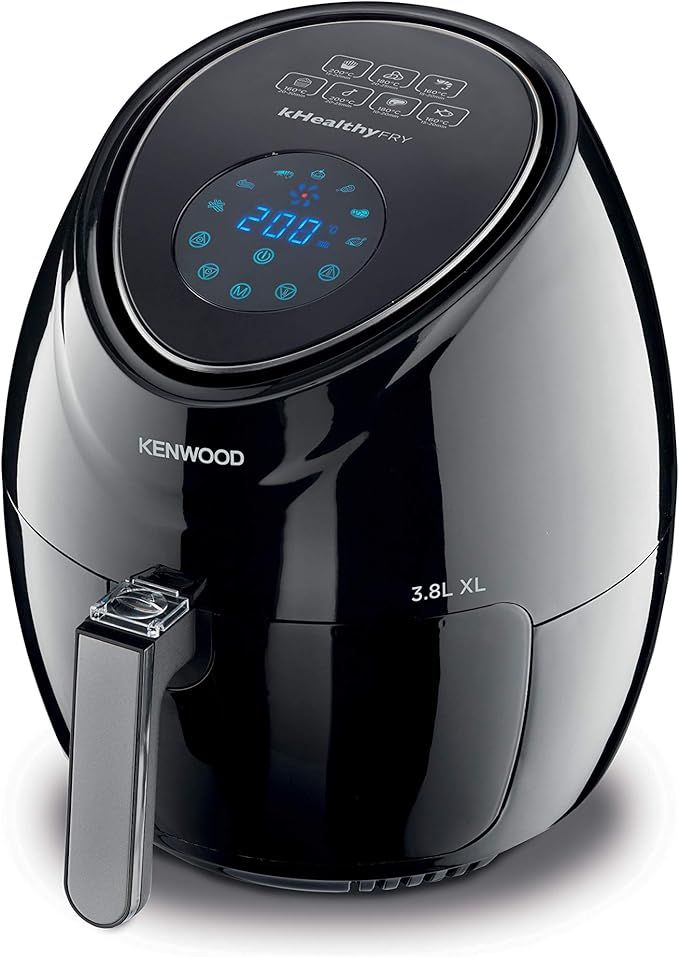 Compare Kenwood Digital Air Fryer, 1500W, 3.8L, 1.7Kg, Rapid Hot Air Circulation, HFP30.000BK, Black at KSA Price