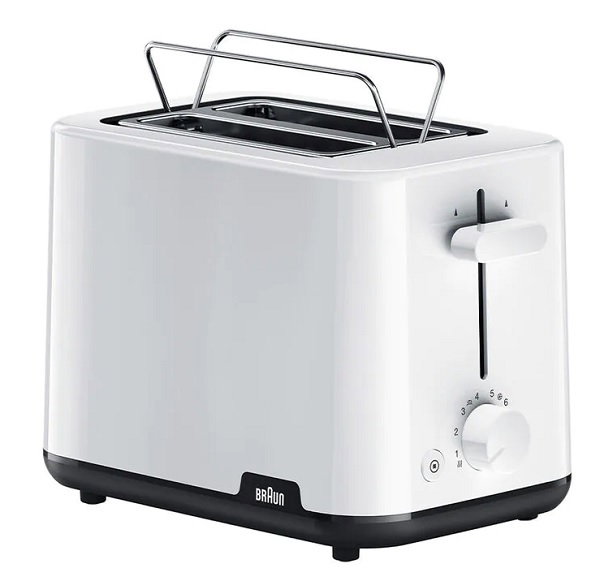 Compare Braun Toaster, 900W, 2 Slots, 8 Browning Setting, Intelligent Heat Control, 3 in 1 Browning Knob, BPA Free, Illuminated Button, Auto Shut Off, Safety System, HT1010WH, White at KSA Price