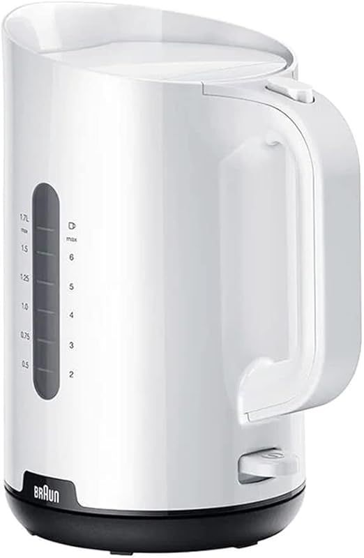 Compare Braun Kettle, 2200W, 1.7L, Washable Anti Scale Filter, WK1100WH, White at KSA Price