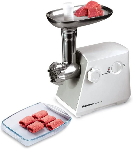 Compare Panasonic Meat MincerGrinderKibbeh Maker, 1300W, Stainless steel blade, MKMG1300WTZ, White at KSA Price