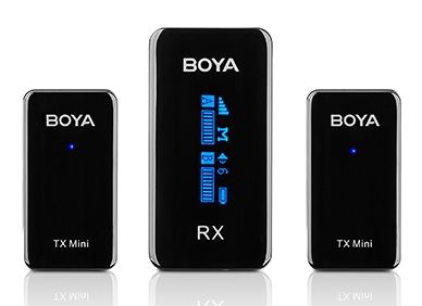 Boya Ultracompact 2.4GHz Dual-Channel Wireless Microphone…