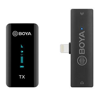 Boya Ultracompact 2.4GHz Dual-Channel Wireless Microphone…