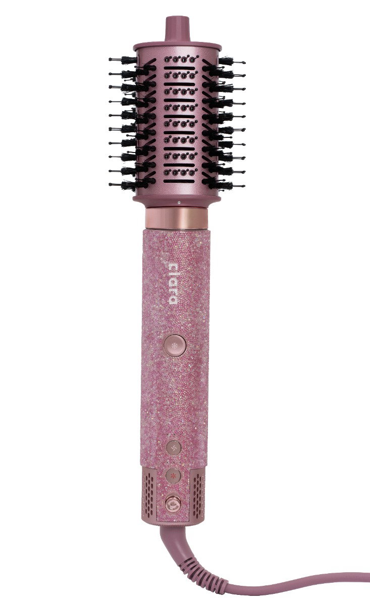 Compare Clara Glossy MultiUse Hair Dryer, 1500W, All Hair Types Styling Device, 6 Attachments, 3 Heat & Air Levels, Ionic generator, C33, Pink at KSA Price