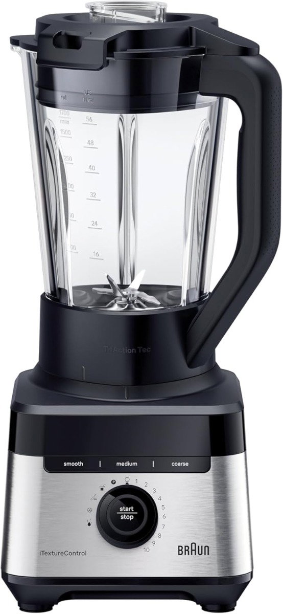 Compare Braun Power Blender 7, 1400W, 10 Speeds, 9 Food Programs, Smoothie program,1.7L Capacity, TriAction Technology, 10 Speed, Pulse Function, PrecisionCrush Blade, Clean Program, JB7550BK, Black at KSA Price
