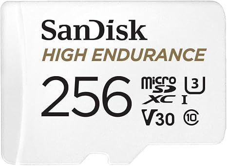SanDisk High Endurance microSD 256GB + SD Adapter…