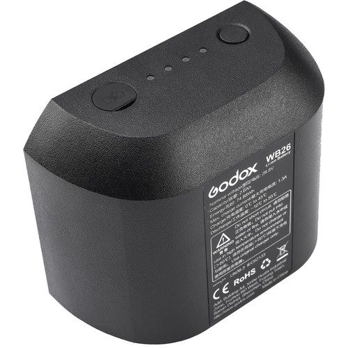 Compare Godox WB26 Rechargeable LithiumIon Battery Pack for AD600Pro Flash WB26 at KSA Price
