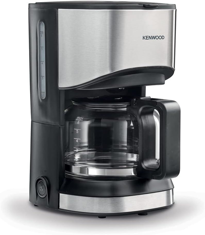 Compare Kenwood Coffee Maker, Up to 6 Cups, Drip Coffee and Americano, 550W, 40 Min Auto ShutOff, Reusable Filter, AntiDrip Feature, Warming Plate, Easy to Clean, CMM05.000BM, BlackSilve at KSA Price