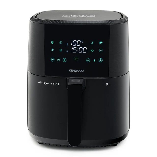 Compare Kenwood Digital Air Fryer, XXXL 9.0L, 3.5Kg,1500W, Rapid Hot Air Circulation, Fry, Grill, Broil, Roast, Bake & Toast, HFP92.000BK, Black at KSA Price