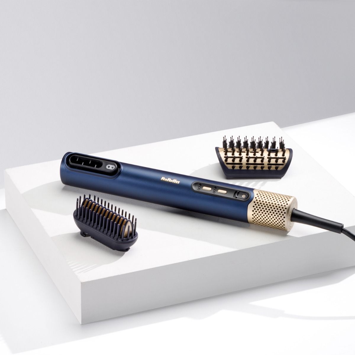 Compare BaByliss Air Wand 3in1 Hair Dryer, Straightener & Hot Air Brush with Ion Technology, HighSpeed Digital Motor, Includes 3 Attachments, No Heat Damage, AS6550SDE, Blue at KSA Price