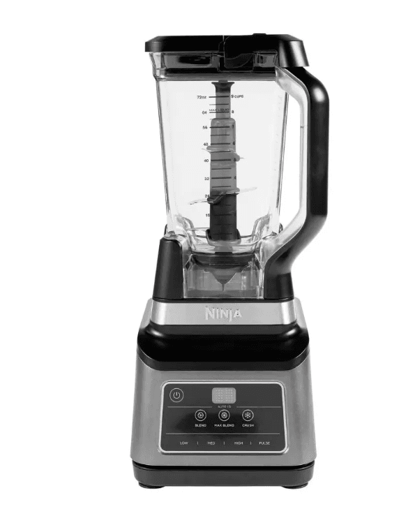 Compare Ninja, 2in1 Blender Kitchen System, 1200W, 2.1L Pitcher, BN750ME, Black and Silver at KSA Price
