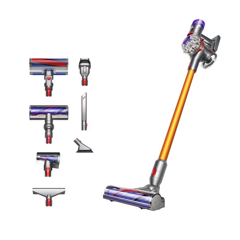 Compare DYSON V8 Absolute Cordless Vacuum Cleaner, Rotating Brushes, Bagless, Up to 40 Min Runtime, Silver Yellow at KSA Price