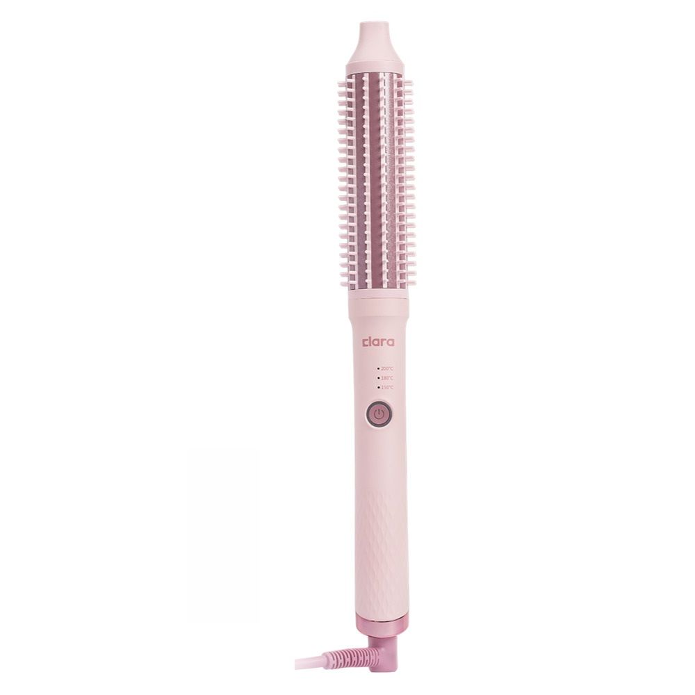 Compare Clara AntiFrizz Ionic Slim Hot Brush, 3in1 hairstyling for blowouts, curls and straight hair, C26, Candy at KSA Price