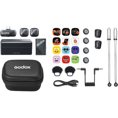 Godox Cube-C 2-Person Wireless Microphone System Combo…
