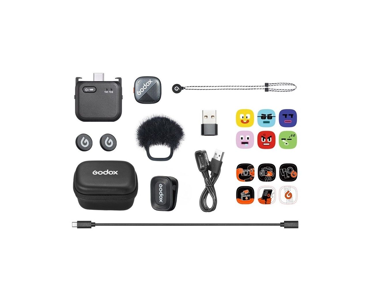 Godox Cube-OP3 Kit1, Wireless Microphone System 2.4…