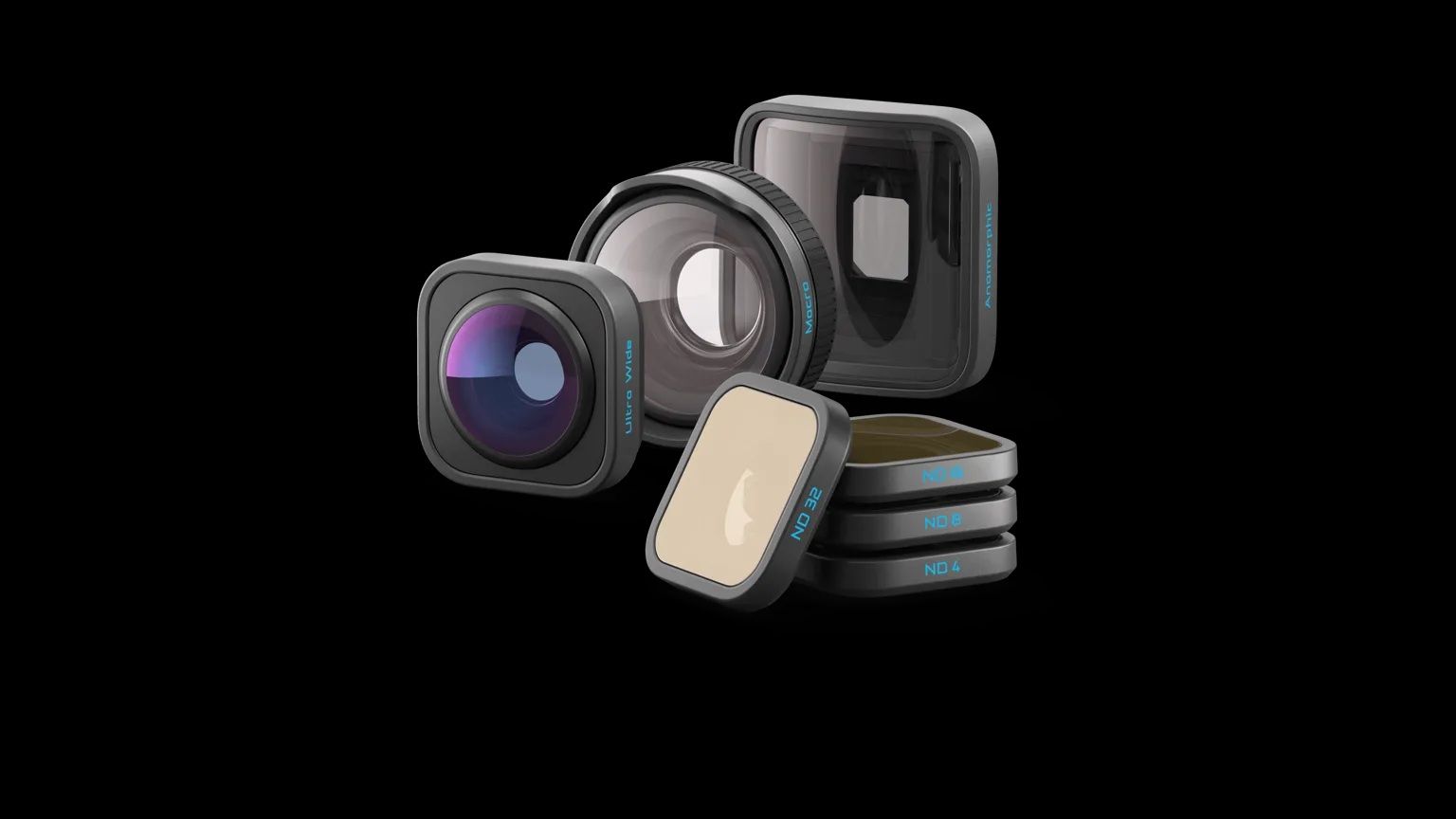 Compare GoPro HP Series Lens Kit  Includes minimum focusing distance for ultrawide, macro, and distortion lenses, ND4 filter pack ND4, ND8, ND16, and ND32, and a semirigid case. AKTLM001 at KSA Price