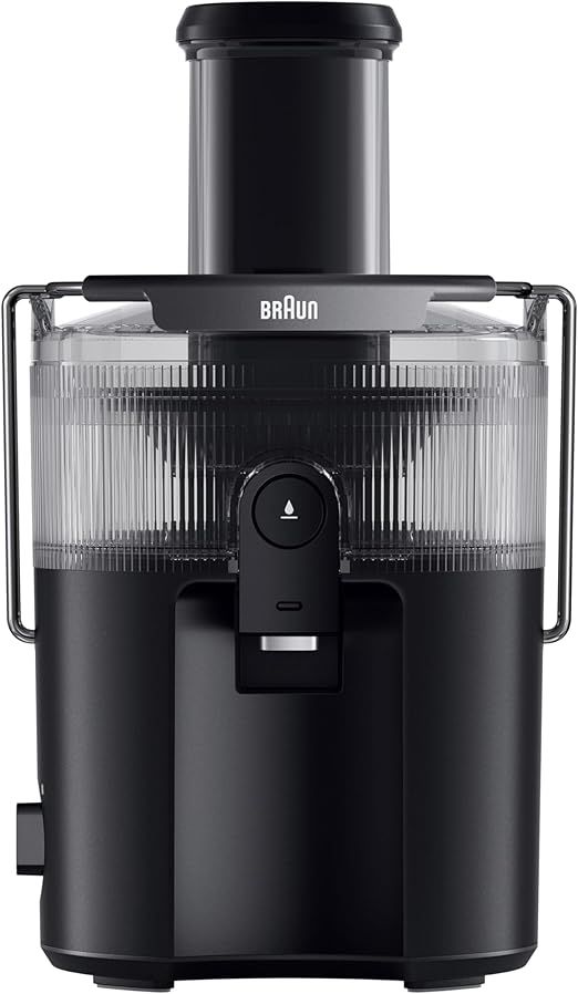 Compare Braun MultiJuice 5 Centrifugal Juicer with ColdXtract Technology, 800W, 75mm Feed tube, 2L Juice Container, Anti Drip System, Quadruple Safety System, Stainless Steel Filter, SJ5000BK, Black at KSA Price