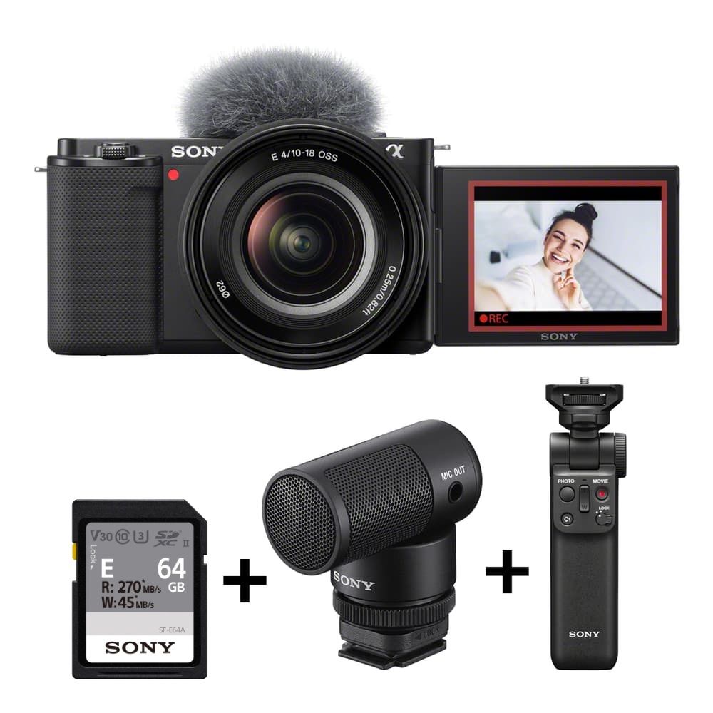 Sony ZV-E10K vlog Camera with Shooting Grip Wireless…