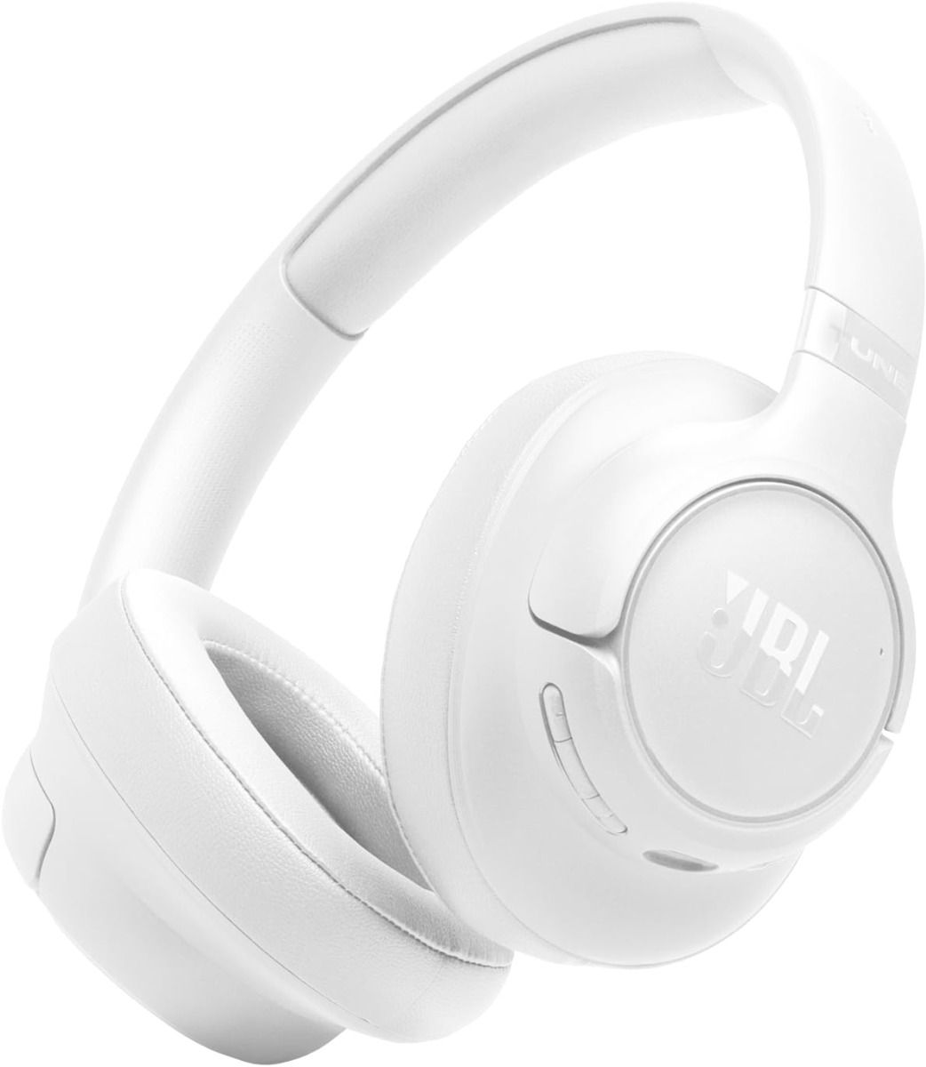 Compare JBL Tune 730BT Wireless OverEar Bluetooth Headphones with Pure Bass Sound, 76H Battery Life, Dual Beamforming Mics, MultiPoint Bluetooth 6.0, Foldable & Comfortable, T730BTWHT, White at KSA Price