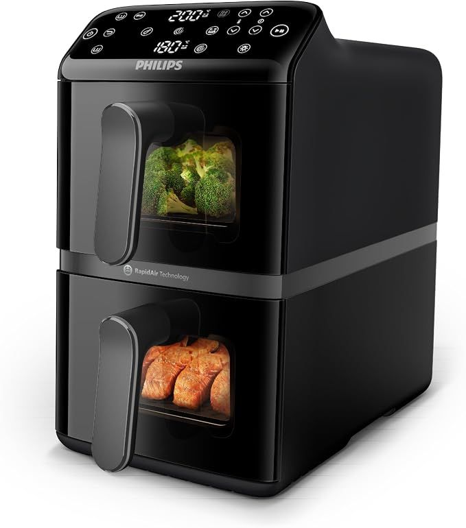Philips Dual-Stack AirFryer XXL, 10L/2KG, 2750W, 13…
