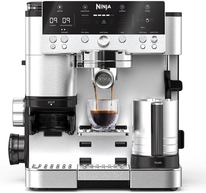 Ninja Luxe Café Premier 3-in-1 Coffee Machine, Cappuccino,…