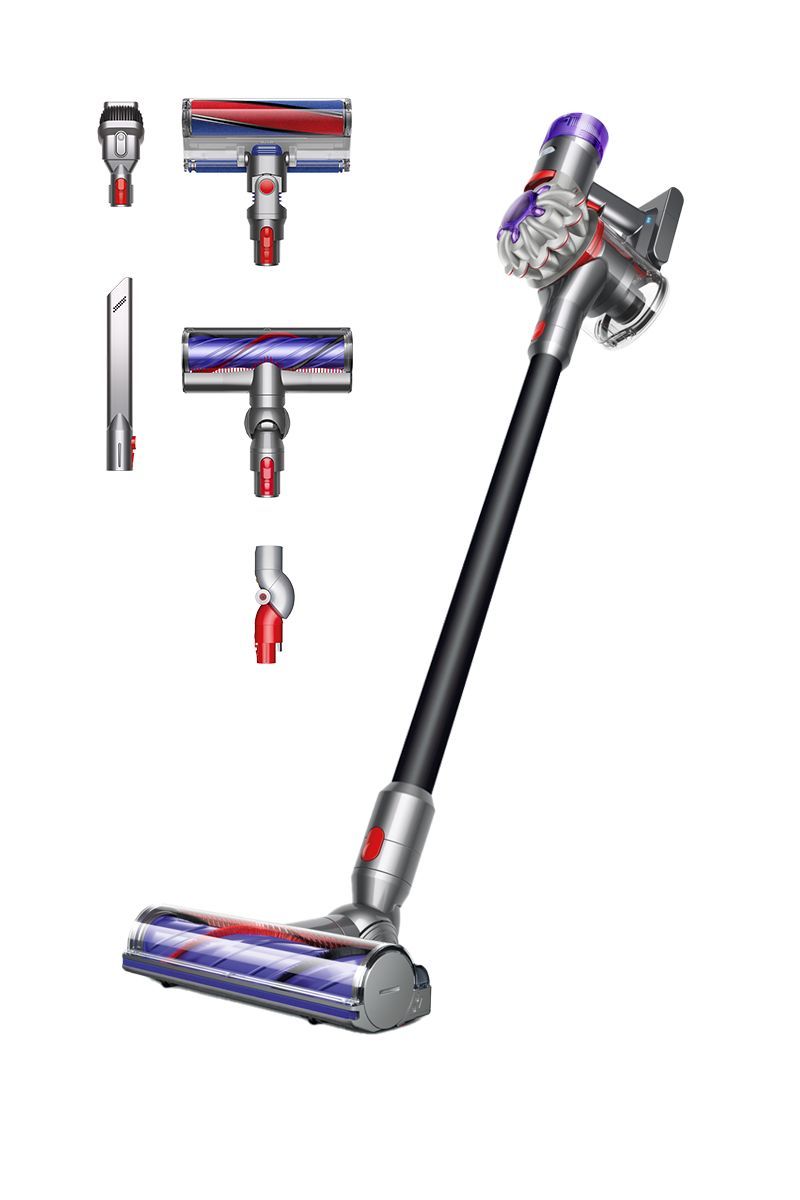 Compare Dyson V8 Total Clean Cordless Vacuum Cleaner, Up to 40 minutes of run time, 130 Air Watts of suction, Detangling Technology, 44309401, Nickel & Black at KSA Price