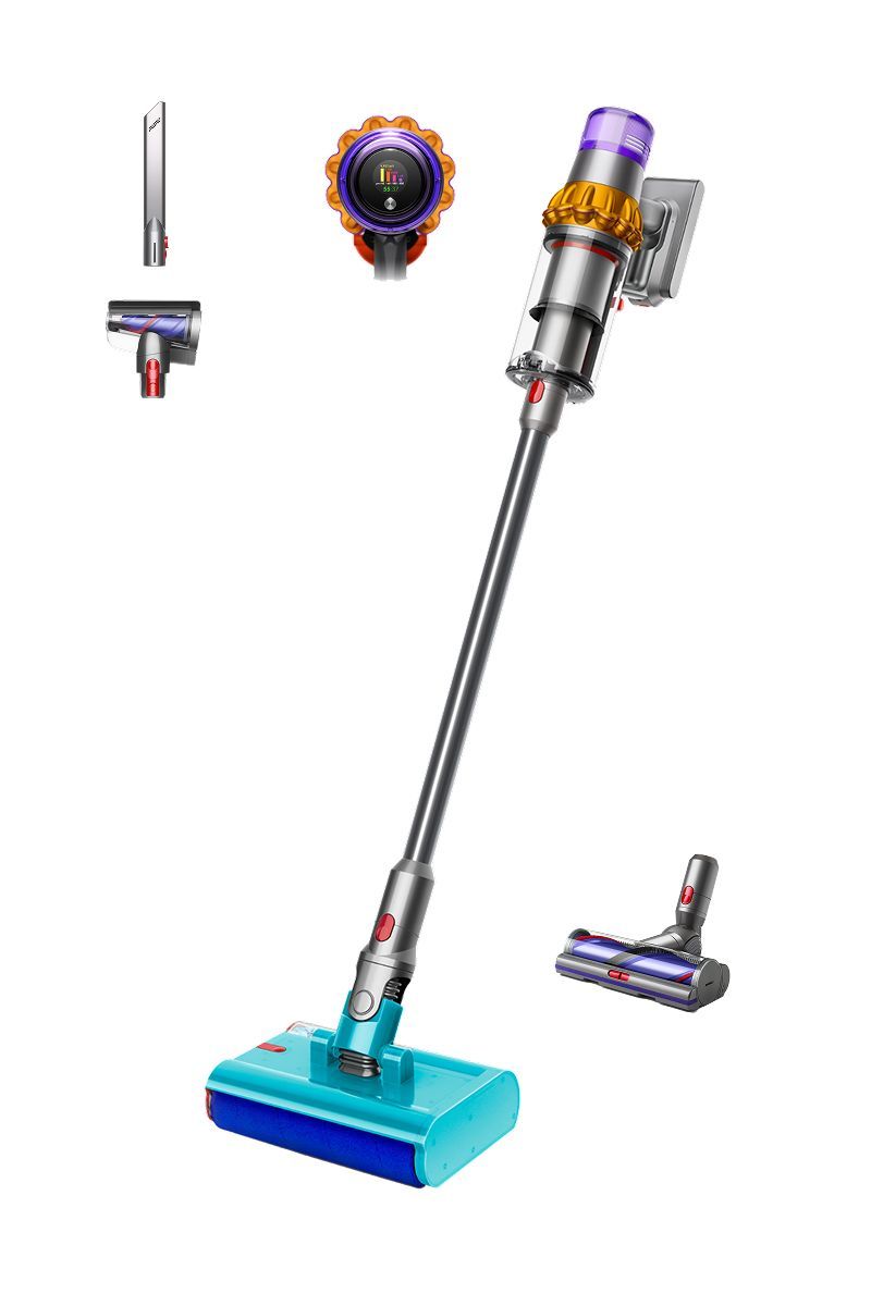 Compare Dyson V15s Detect Submarine wet and dry vacuum cleaner, Up to 60 minutes of run time, 240 Air Watts, Detangles Technology, 58962301, YellowNickel at KSA Price