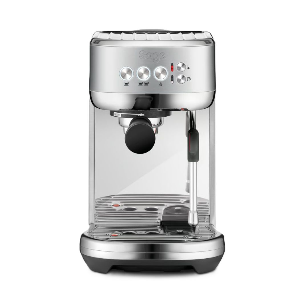 Compare Sage  The Bambino Plus Espresso Machine with Automatic Milk Frother, 1.9L Water Tank, 54 mm portafilter with 19 g, SES500, Silver at KSA Price