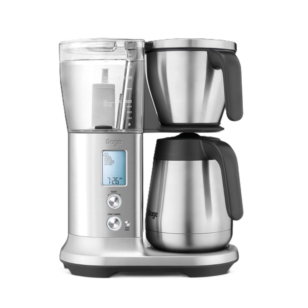 Compare Sage  The Precision Brewer Thermal Coffee Brewer 1.7L, LCD Screen With 5 Presets, 3 Different Flow Rates, SDC450, Silver at KSA Price