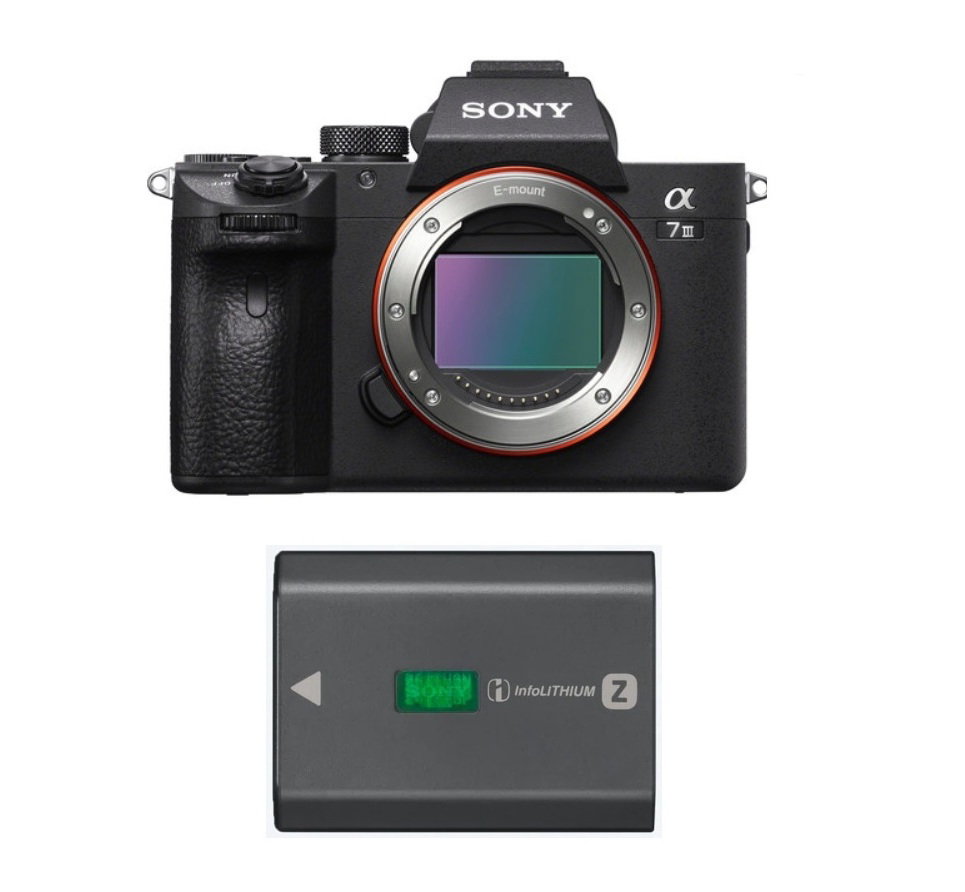 Compare Sony a7 III Digital Camera, Body Only, ILCE7M3 + Sony Zseries Rechargeable Battery Pack, NPFZ100 at KSA Price