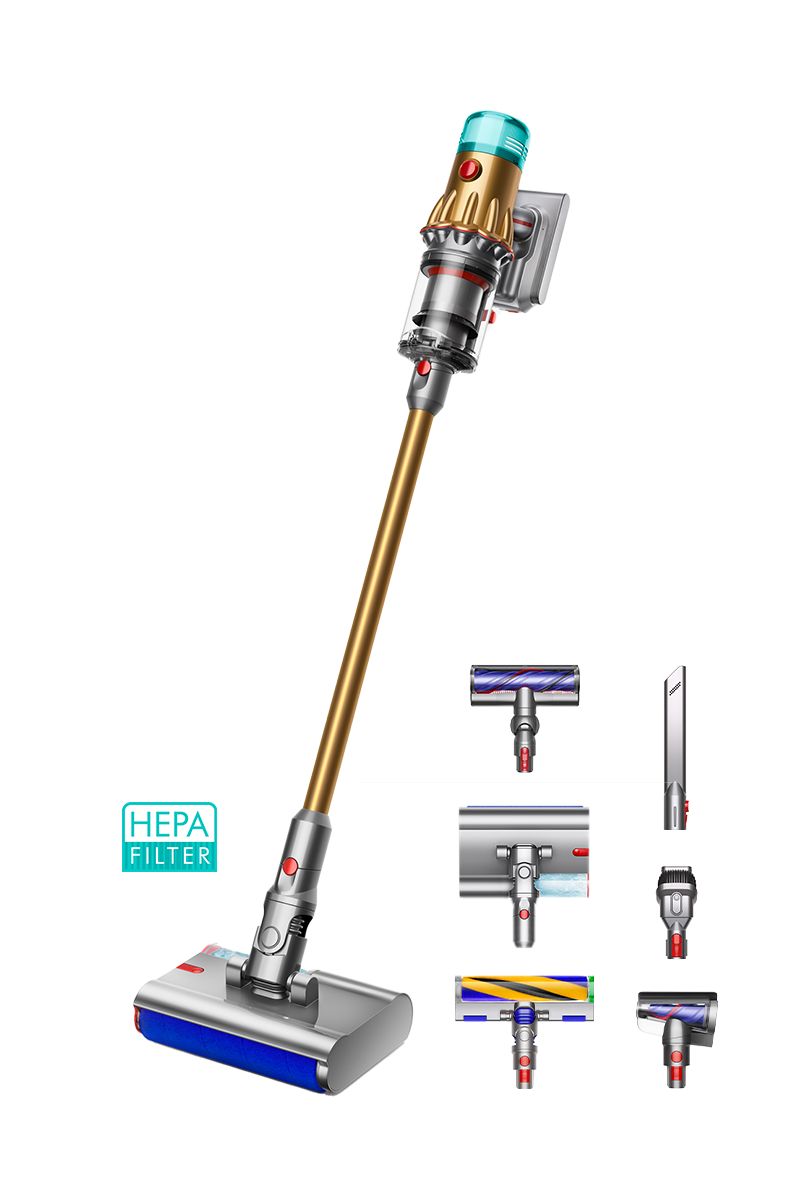 Compare Dyson V12s Detect Slim Submarine™ Complete, 1200W, 0.35L, Wet & Dry Vacuum Cleaner, Detangling Motorbar, Gold at KSA Price