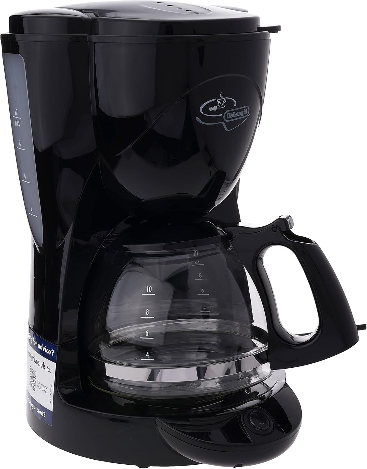 Compare De’Longhi Drip Coffee Maker, 10 Cup Capacity, KeepWarm Function, Permanent Filter, Auto ShutOff, 1000W, 1.5L, ICM21B, Black at KSA Price