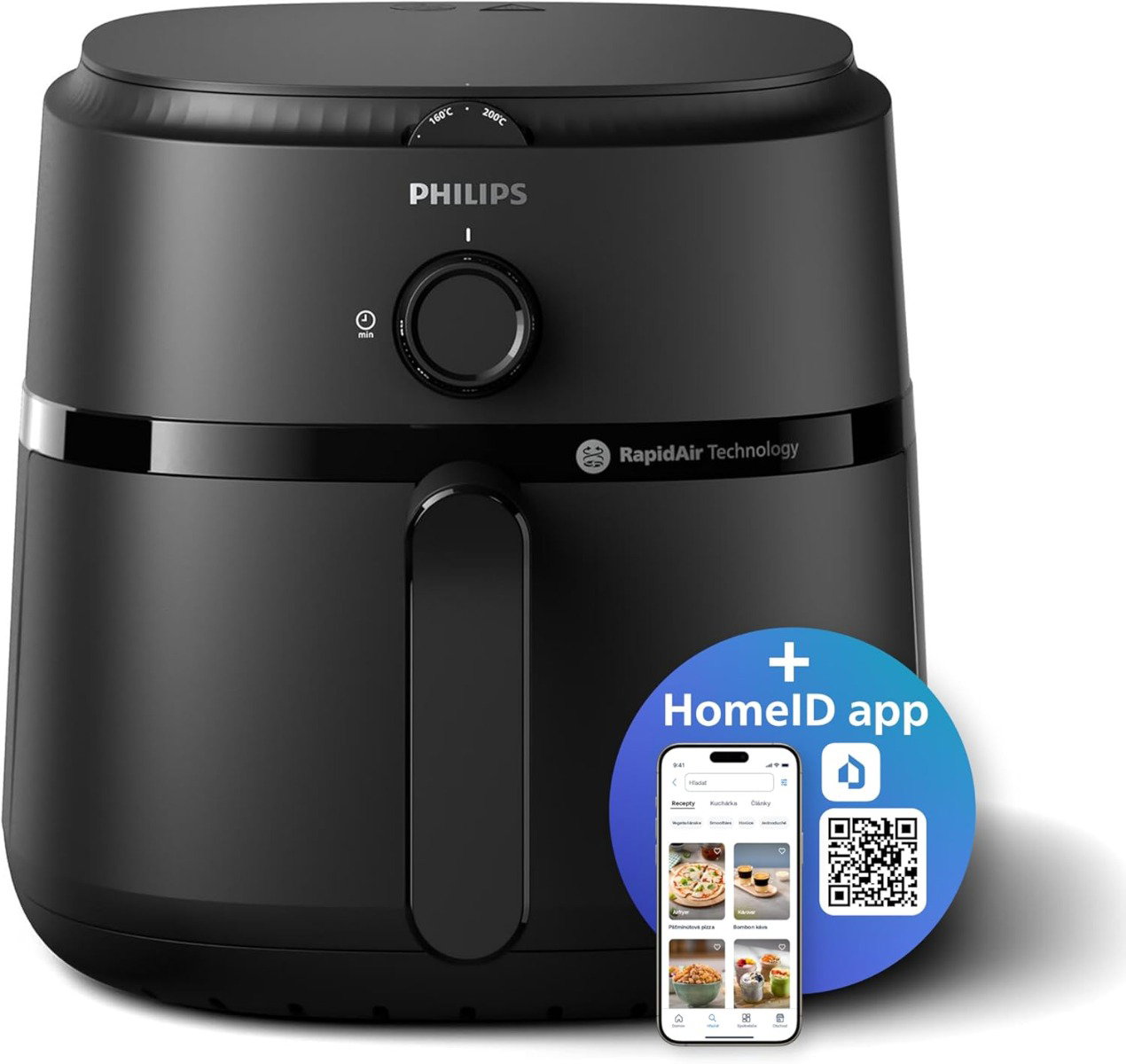 Compare Philips Airfryer XL, 1700W, 6.2L, Analogue, 12 Cooking Functions, Rapid Air Technology, NA13000, Black at KSA Price