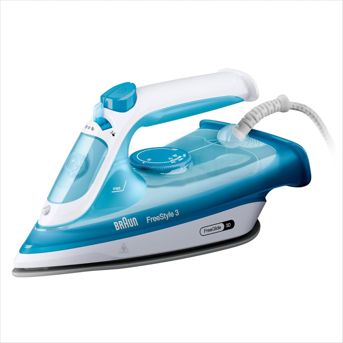 Braun FreeStyle 3 Steam Iron, 2400W, 270ml Tank,…
