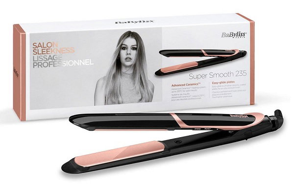 Compare Babyliss Hair Straightener, Up to 235°, 5 Heat Settings, Tourmaline Ceramic Coated Plates, Ultra Fast Heat Up, Ionic Frizz Control, Auto Shut Off, Heat Mat, ST391SDE, Gray at KSA Price