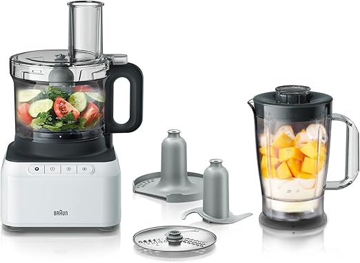 Braun Food Processor, 800W, 1.2L Blender, 2.1L Bowl…