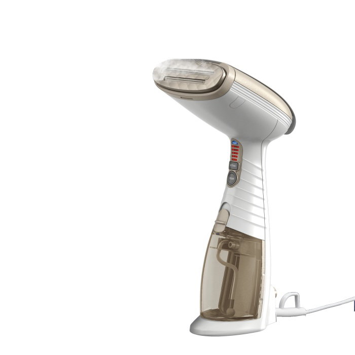 Compare Conair Turbo ExtremeSteam Handheld Fabric Steamer, 1875W, 230ml Water Tank, GS59XSDE, White & gold at KSA Price