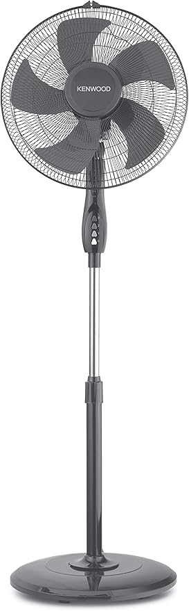 Compare Kenwood Stand Fan, 55W Cooling Power, 16”, 3 Speeds Setting, IFP55.A0SI, Silver at KSA Price
