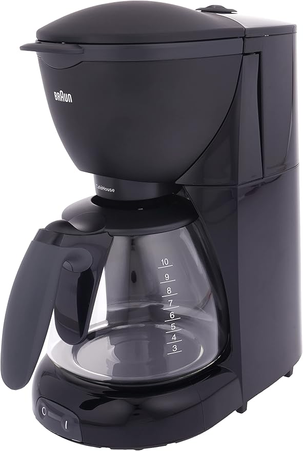 Compare Braun Coffee Maker, Pure Aroma, 1100W, 1.2L Capacity, 10 Cups, OptiBrew System, KF560, Black at KSA Price