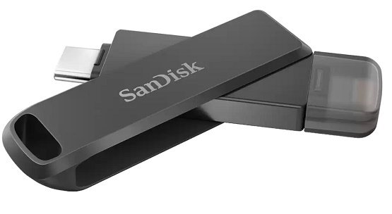 SanDisk iXpand Flash Drive Luxe 128GB - USB-C +…