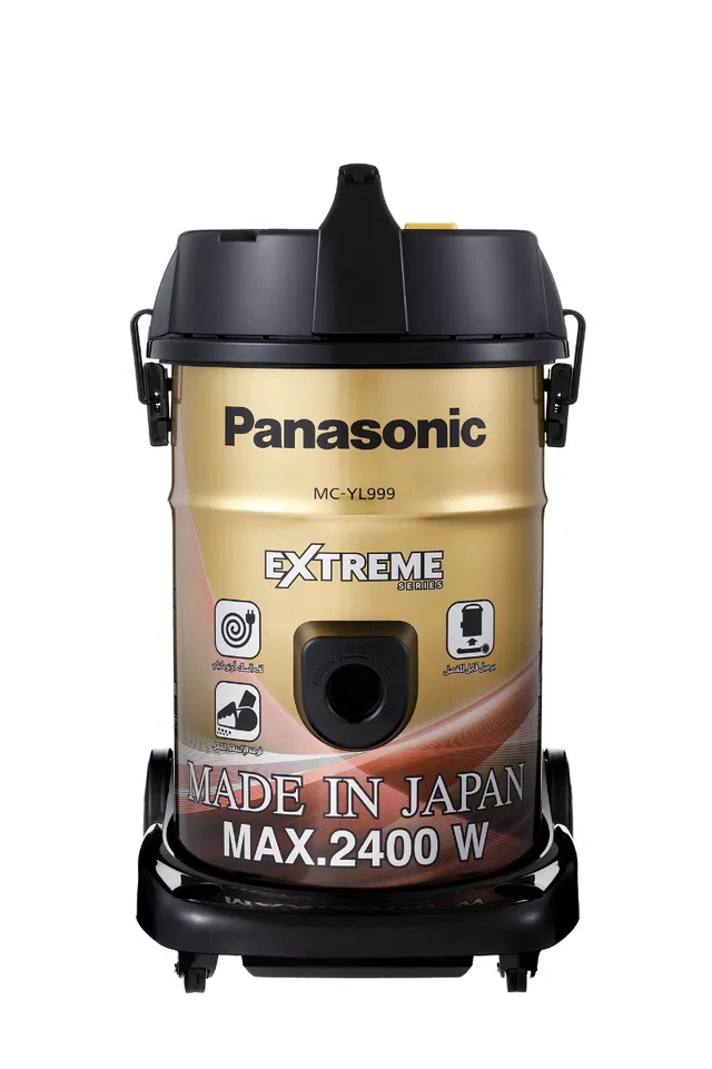 Compare Panasonic Drum Vacuum Cleaner,2400 W, 21L, Full Nozzle, Anti Bacteria, Cord Storage, YL999NY47, Black & Gold at KSA Price
