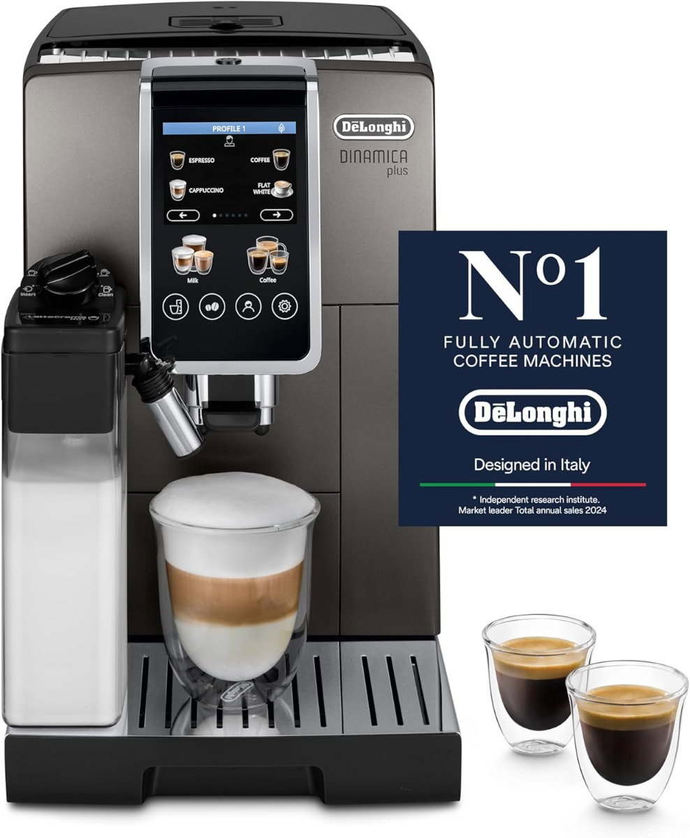 De'Longhi Dinamica Plus, Fully Automatic Coffee Machine,…