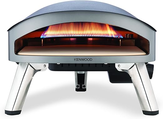 Compare Kenwood Gaz Pizza Oven, 500C Max Temperature, Gaz Fuel Only, Under 1 min Cooking Time, 30cm Pizza Diameter, POM20.000GY, Grey at KSA Price