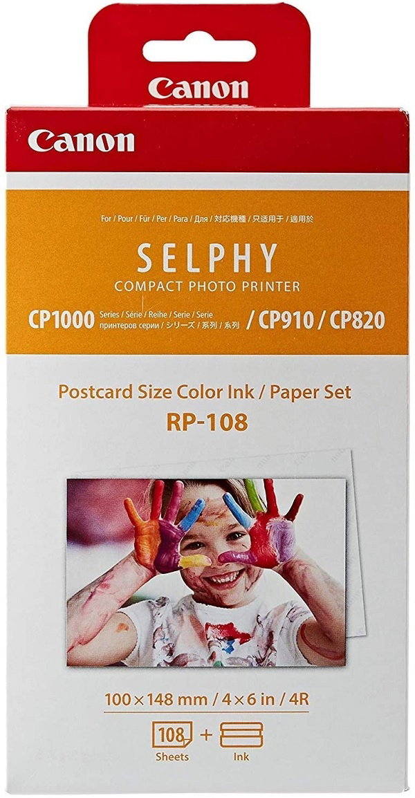 Compare Canon RP108 InkPaper Set Postcard Size 108 Prints RP108I at KSA Price