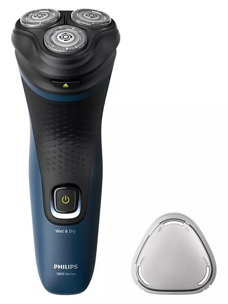 Compare Philips Shaver, Waterproof, ComfortCut Blades, 3D Floating Heads, OneTouch Open, 40min Cordless Use, Protective Cap Included, S115100A, Blue at KSA Price