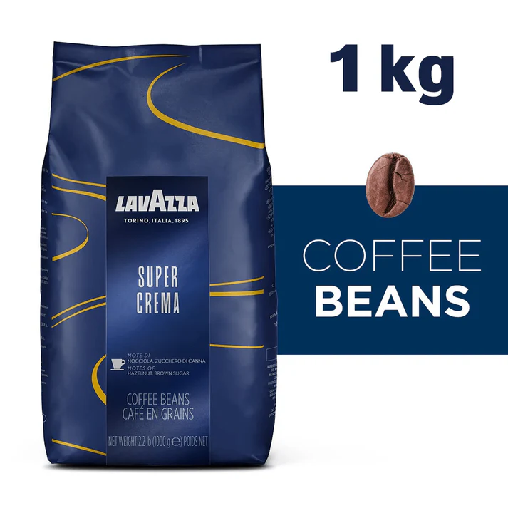 Compare Lavazza Super Crema Beans 1 KG, Rich and Velvety Flavor, LAVAZZASUPERCREMA at KSA Price