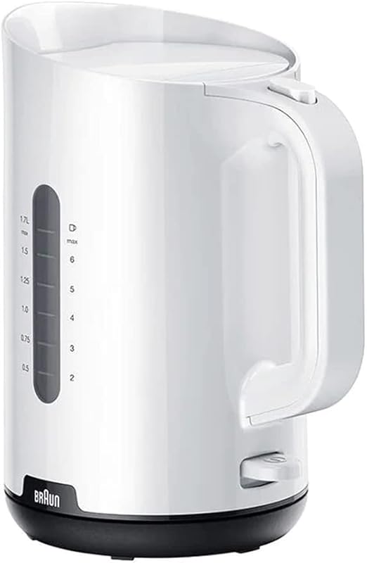 Compare Braun Kettle, 2200W, 1.7L, Washable Anti Scale Filter, WK1100WH, White at KSA Price