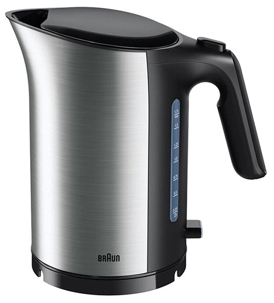 Compare Braun Kettle, Stainless Steel, 3000W, 1.7L, Washable Anti Scale Filter, Double Sided Window, WK5110BK, Silver at KSA Price