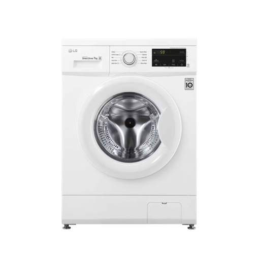 LG - Front Load Washing Machine, 7 kg