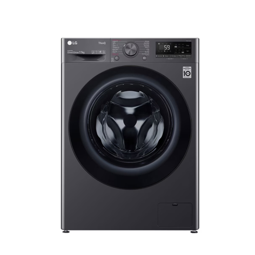 LG - Front Load Washing Machine, 11 kg